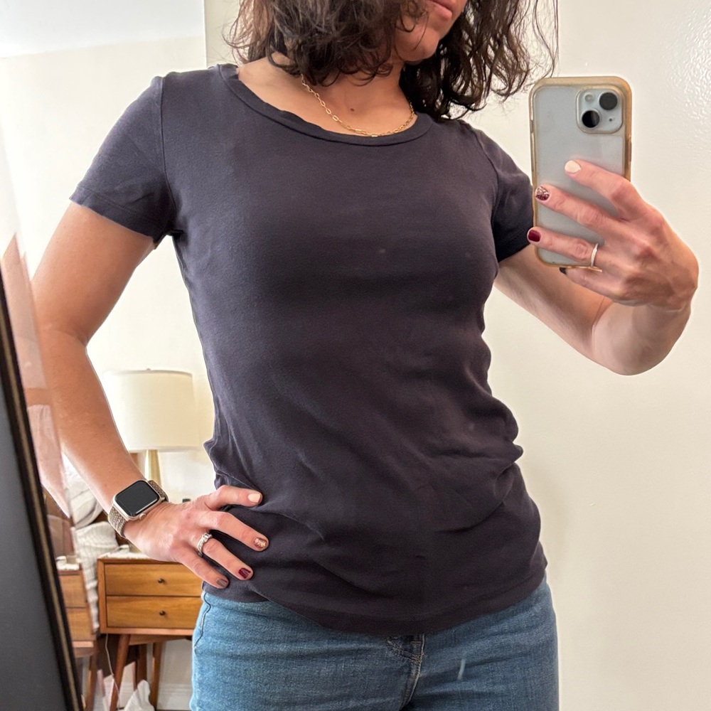 Classic J Crew Navy Blue Women's T-Shirt